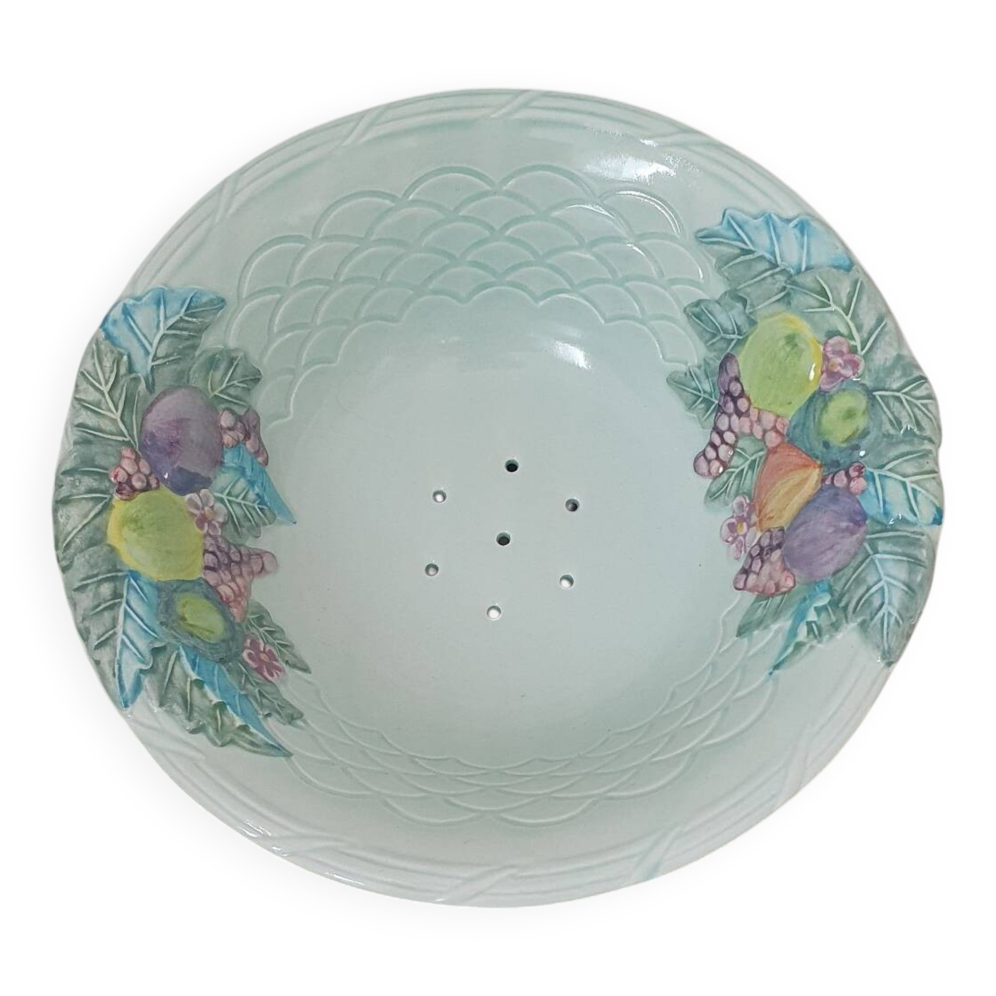 Fruit strainer / salad bowl in Barbotine