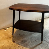 Coffee table with brass