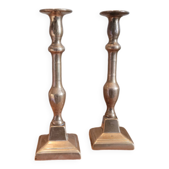 La Redoute x Selency pair of brass candle holders 02