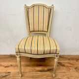 2 convertible armchairs and 2 Louis XVI style chairs