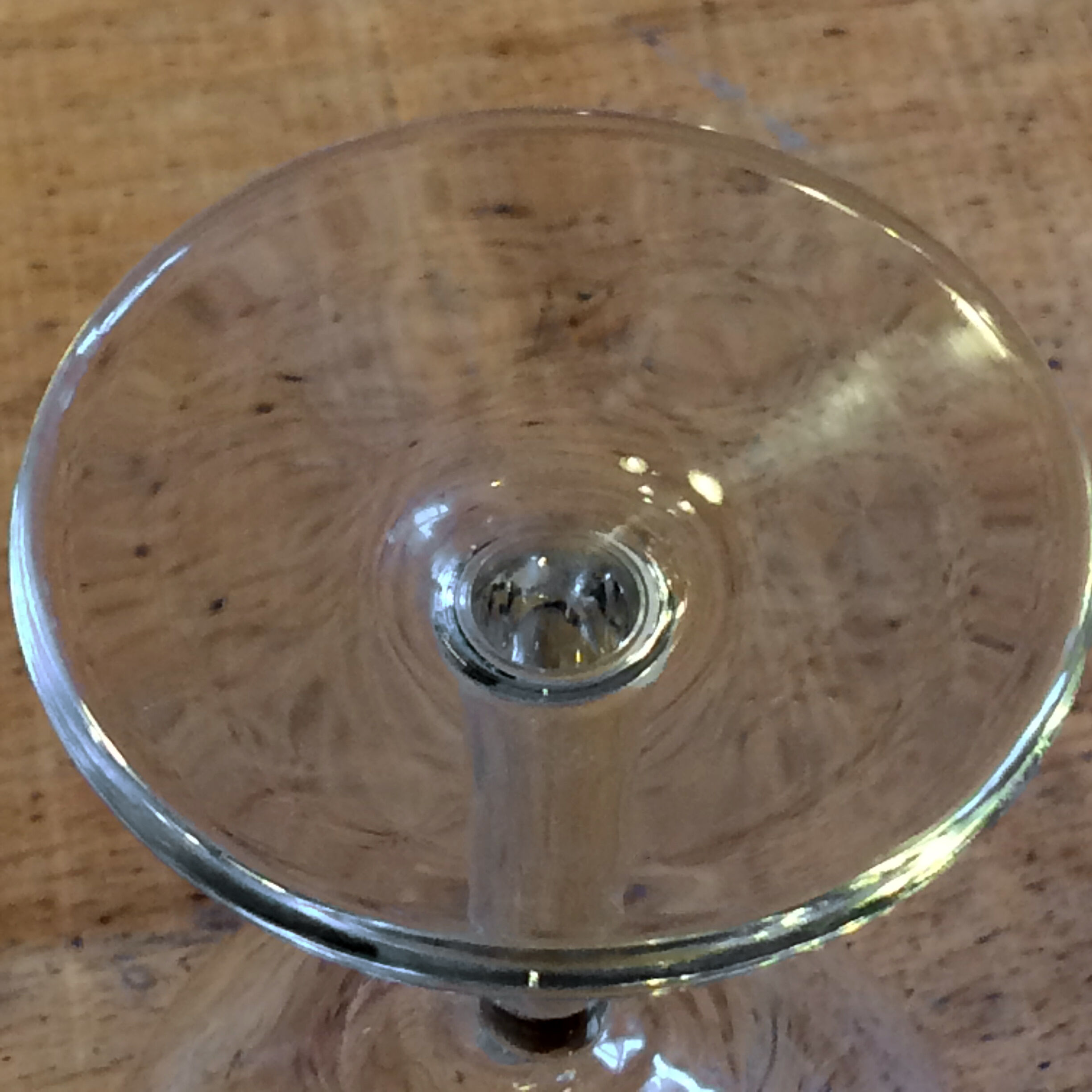 Six old balloon glasses