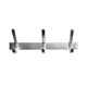 Vintage anodized aluminum wall coat rack - 3 hooks