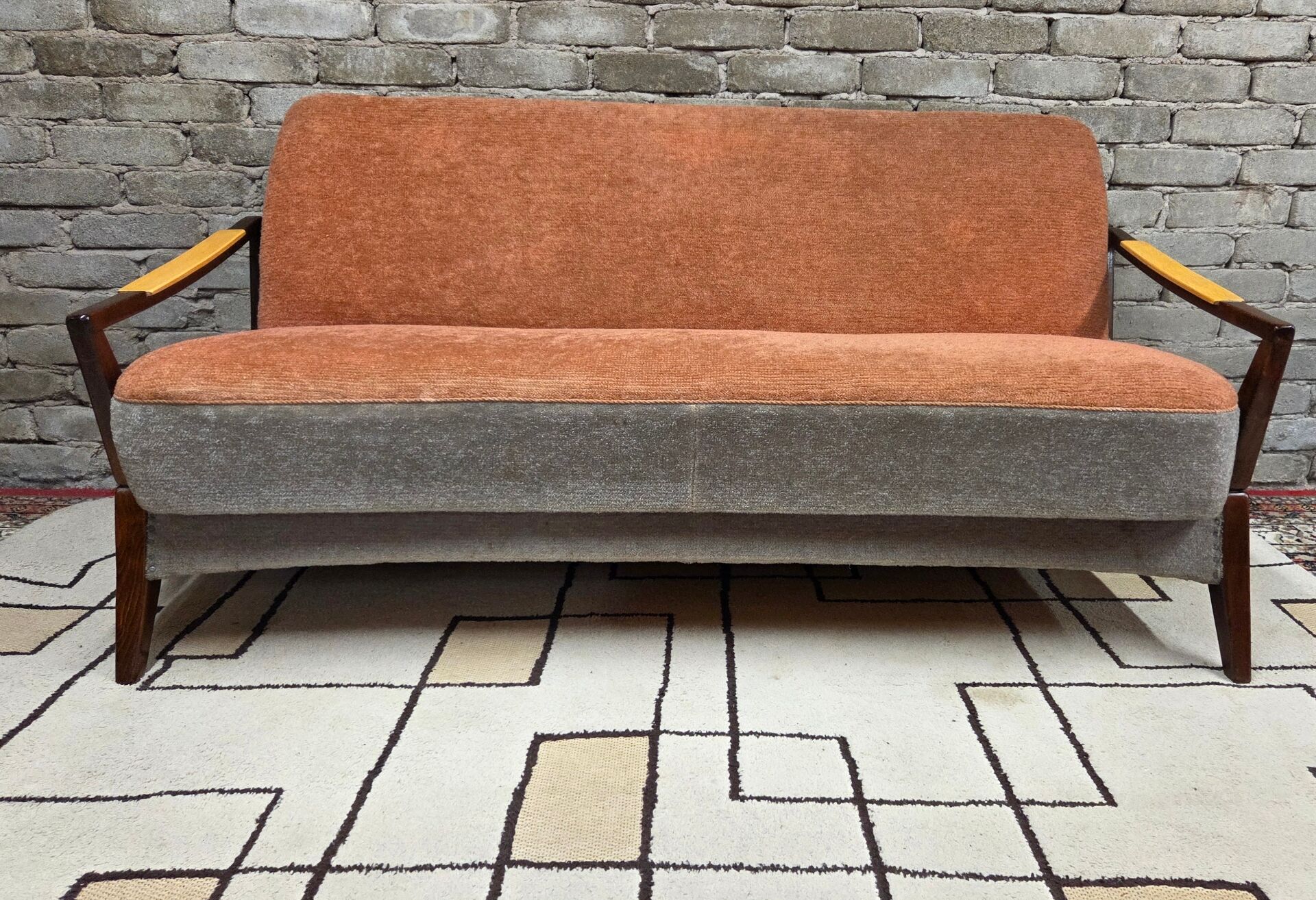 Scandinavian convertible sofa, 1960s-70s