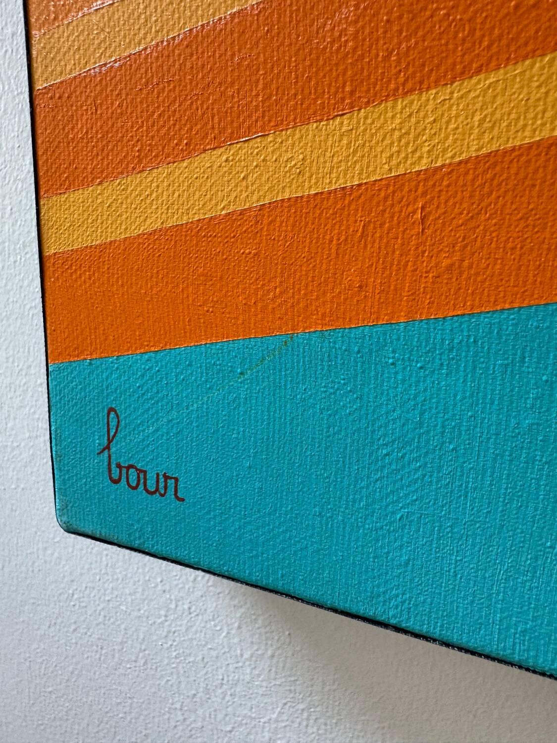 Painting "Public Beach" by Olivier Bour, 2000s