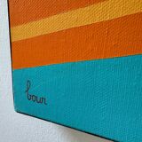 Painting "Public Beach" by Olivier Bour, 2000s