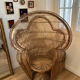 Fauteuil Emmanuelle vintage en rotin