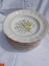 6 deep plates – Capôa earthenware – vintage Portuguese