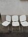 Chaises métalliques de Hans Coray