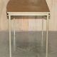 Modern mid-century writing desk signed Cartier in bronze and leather.