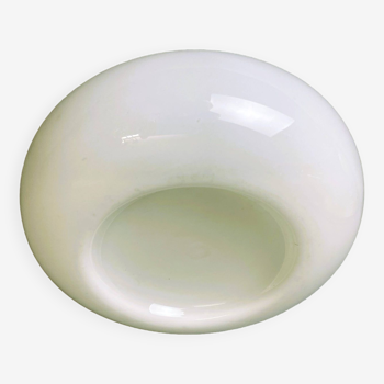 Portuguese minimalist white opaline glass flush mount lamp