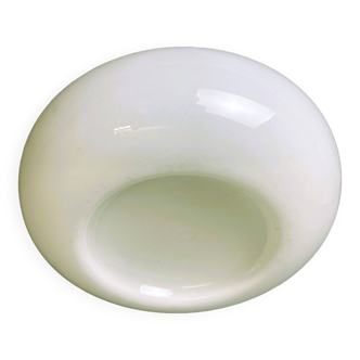 Portuguese minimalist white opaline glass flush mount lamp