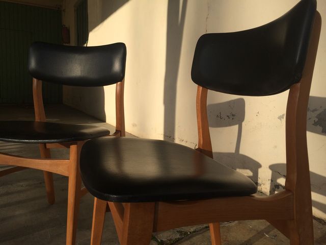 Pair of modernist Scandinavian chairs from the 1960s