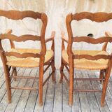Old rustic armchairs