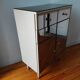 Commode vintage Italienne 1970 en verre miroir