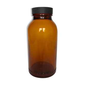 Vintage Mid Century Modern Glass Apothecary Bottle By Carlo Erba Milan