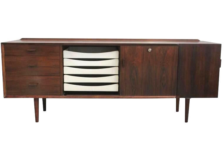 Executive desk in rosewood by Arne Vodder for Sibast Møbler