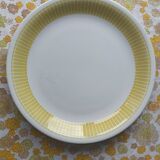 Plats Fenal Badonviller jaune et blanc des années 20