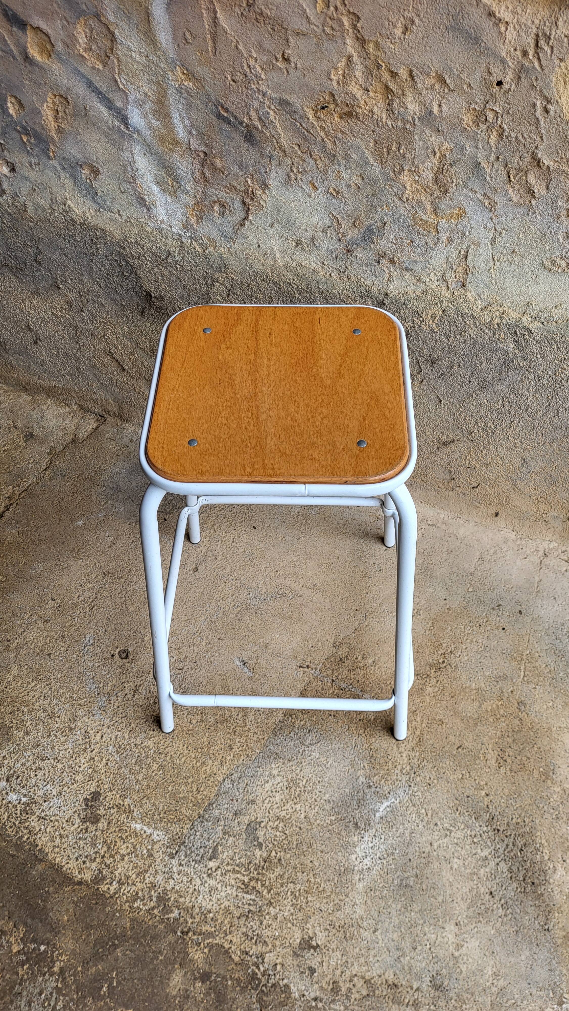 Vintage school industrial stool