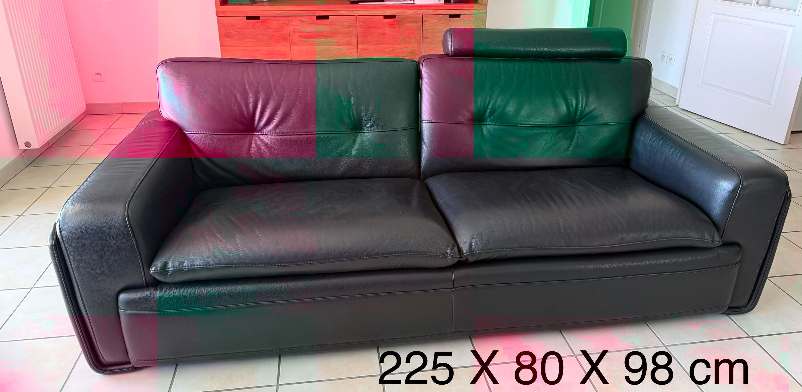 Leather living room set