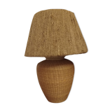 Wicker lamp and rope