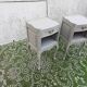 Paire de chevets gris