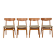 4 x dining chairs | Farstrup | Model 210 | Restored | Green