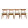 4 x dining chairs | Farstrup | Model 210 | Restored | Green