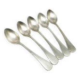 Cuillères en laiton vintage des Frères Henneberg, années 1930, ensemble de 5
