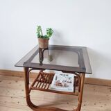 Designer rattan coffee table