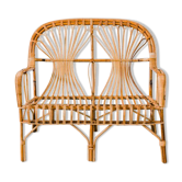 Rattan bench "bézier"