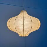 Modern mid-century Cocoon pendant lamp by Friedel Wauer for Goldkant Leuchten, Germany, 1960s.