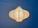 Modern mid-century Cocoon pendant lamp by Friedel Wauer for Goldkant Leuchten, Germany, 1960s.