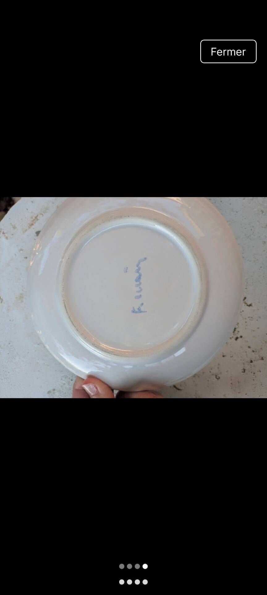 Decorative plate Vallauris 1960s