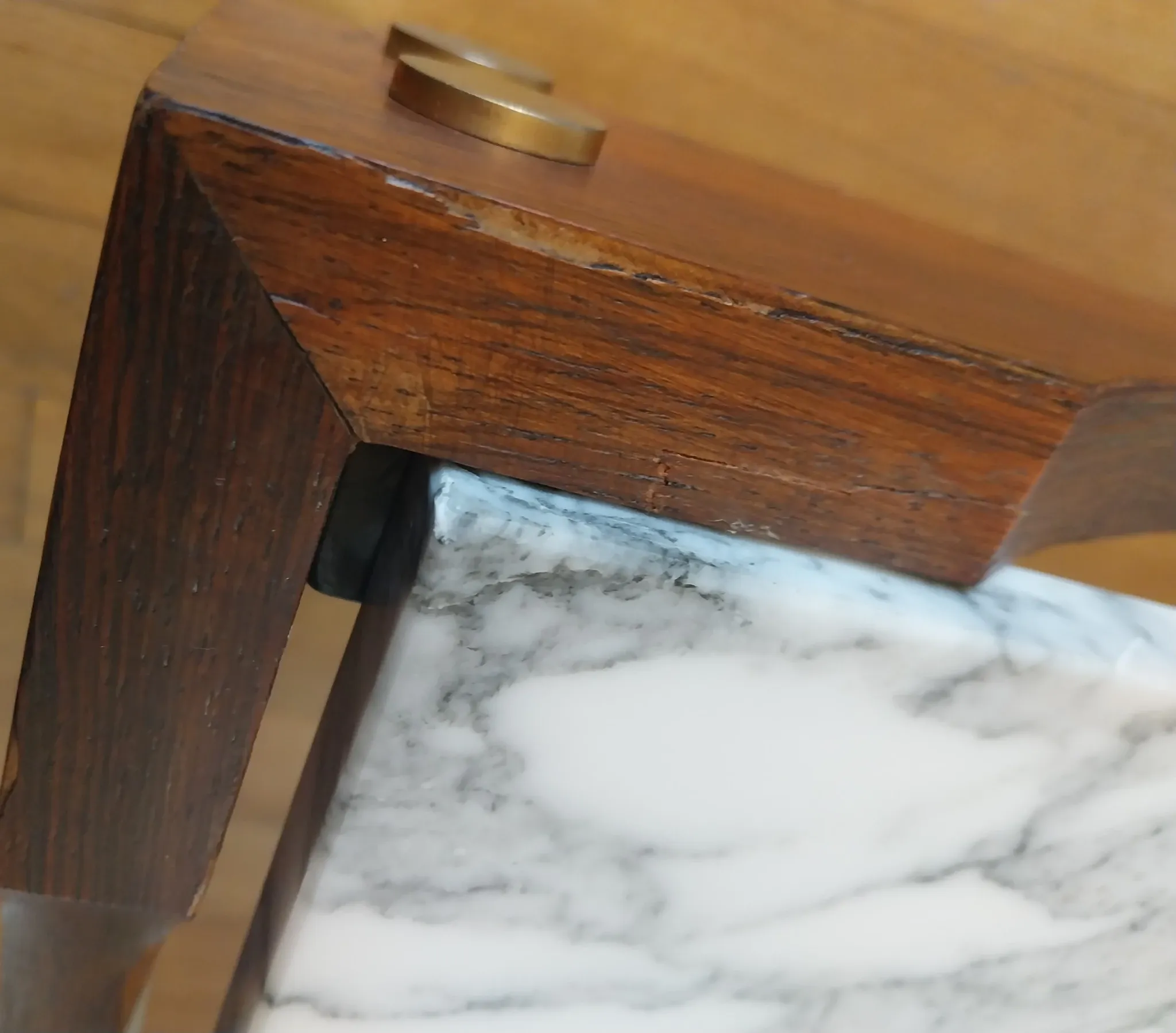 rosewood marble coffee table