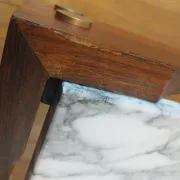 rosewood marble coffee table