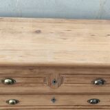 Old large elm chest of drawers with six drawers