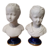 Signed children's busts