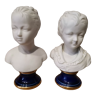 Signed children's busts