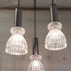Suspension cascade 3 lights in chrome metal and crystal - mid 20th century.