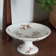 Old ironstone compote in sepia colour.