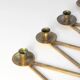 Lars Holmstrom Margareta brass candlestick for Arvika 11 candles 1940s