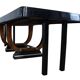 Expandable Art Deco Dining Table, Thuja Roots, Lacquered, France, circa 1930