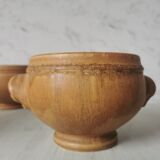 Vintage eared sandstone bowls