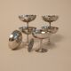 Set of 6 stainless steel cups
