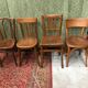 Set de 4 chaises bistrot vintage années 50
