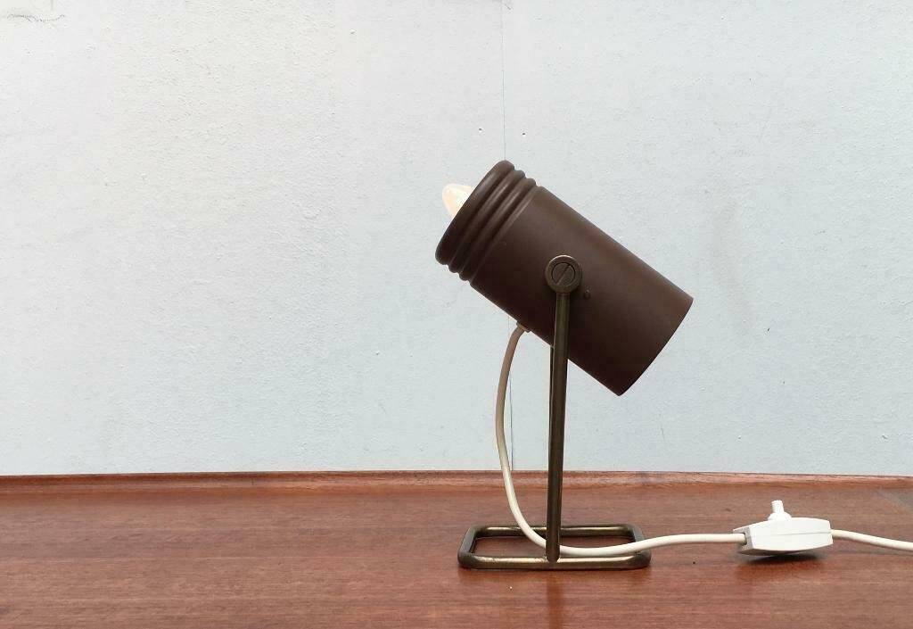 Mid-century Space-Age table lamp by Rolf Krüger for Heinz Neuhaus Leuchten, Germany, 1960s.