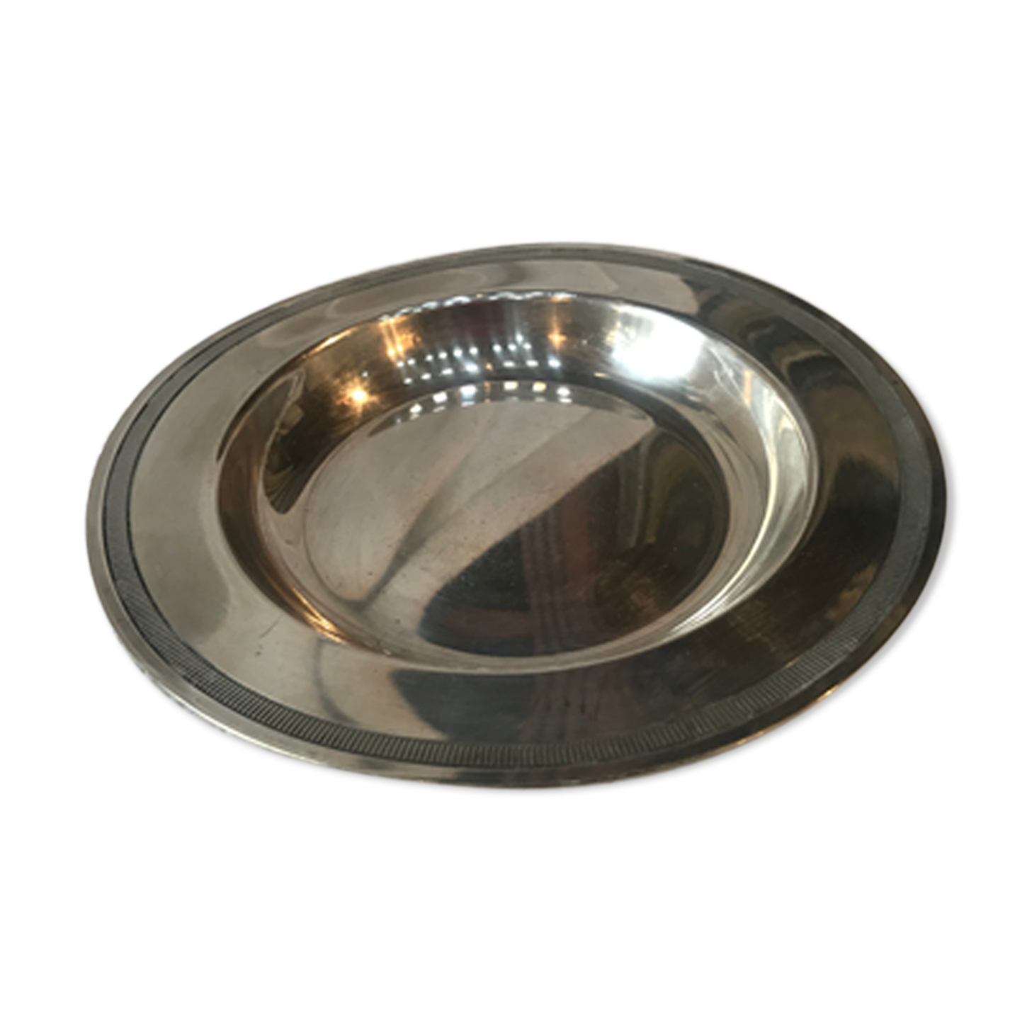Empty pocket in silver metal Gallia