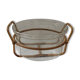 Bodum glass plate with rattan basket