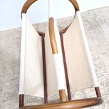 Door magazines rattan & ecru canvas