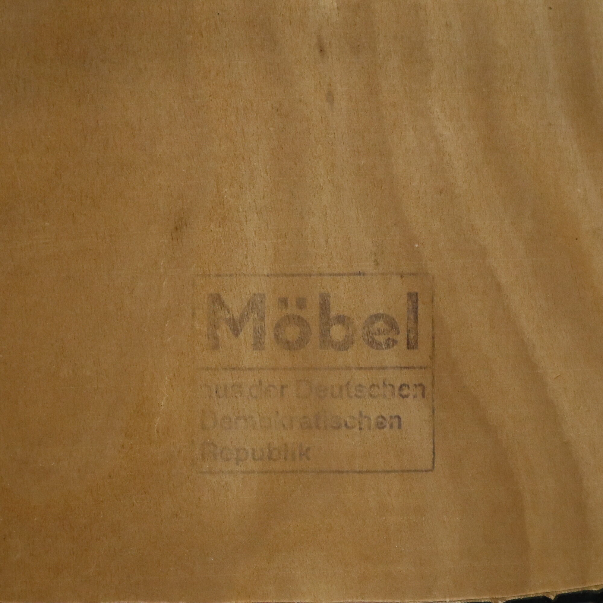 Vintage Design Chairs Beech Wood Black Skai Leather East Germany Möbel 1960